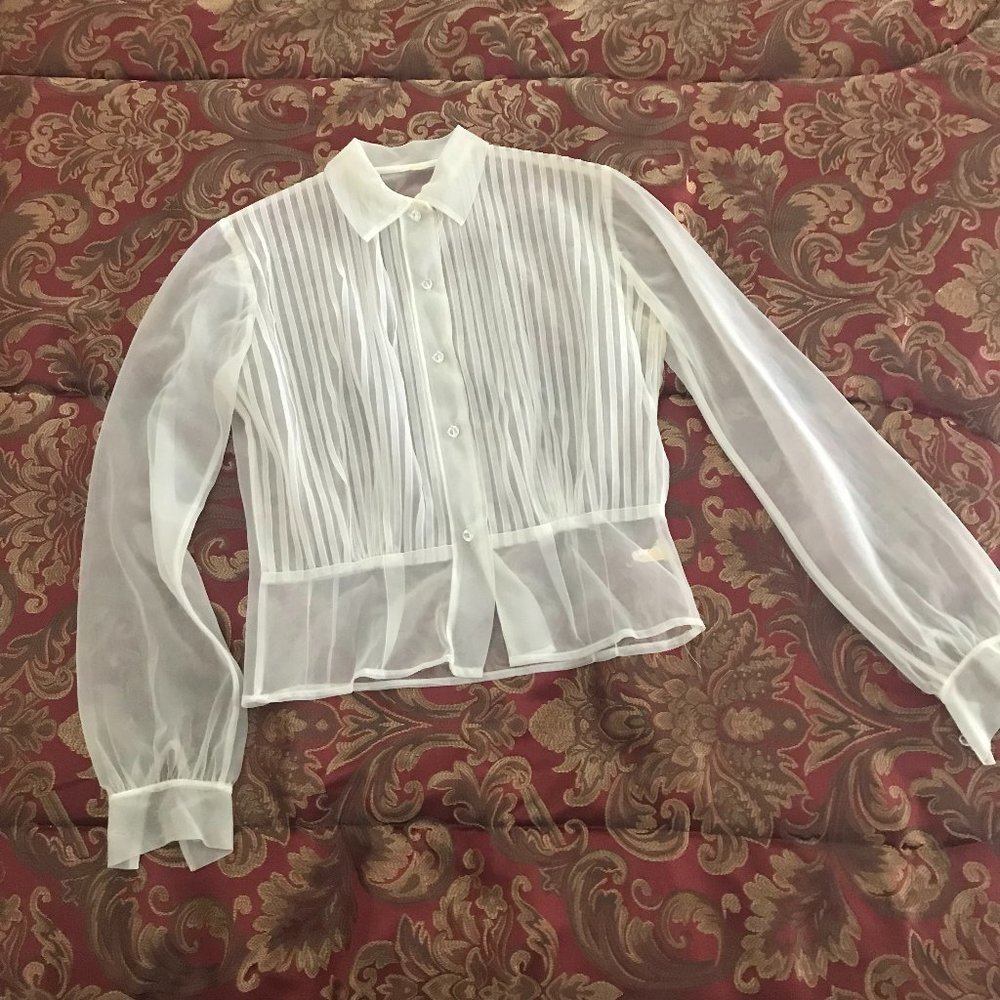Adelaar Vintage Blouse - Ivory, Small